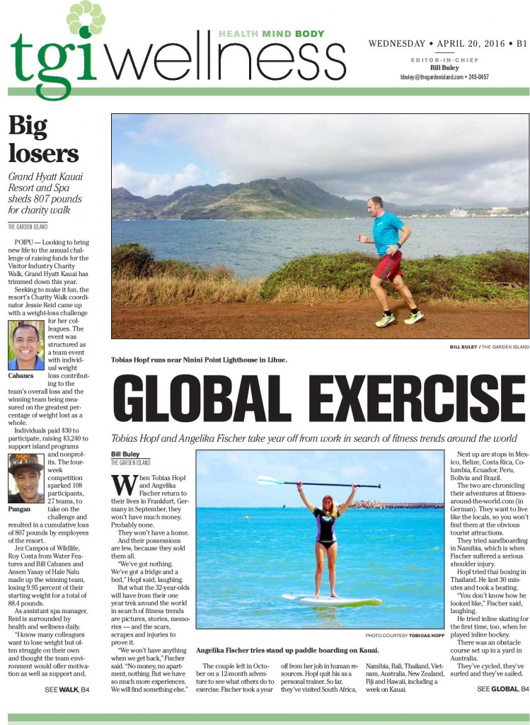 Zeitungsbericht Hawaii Running